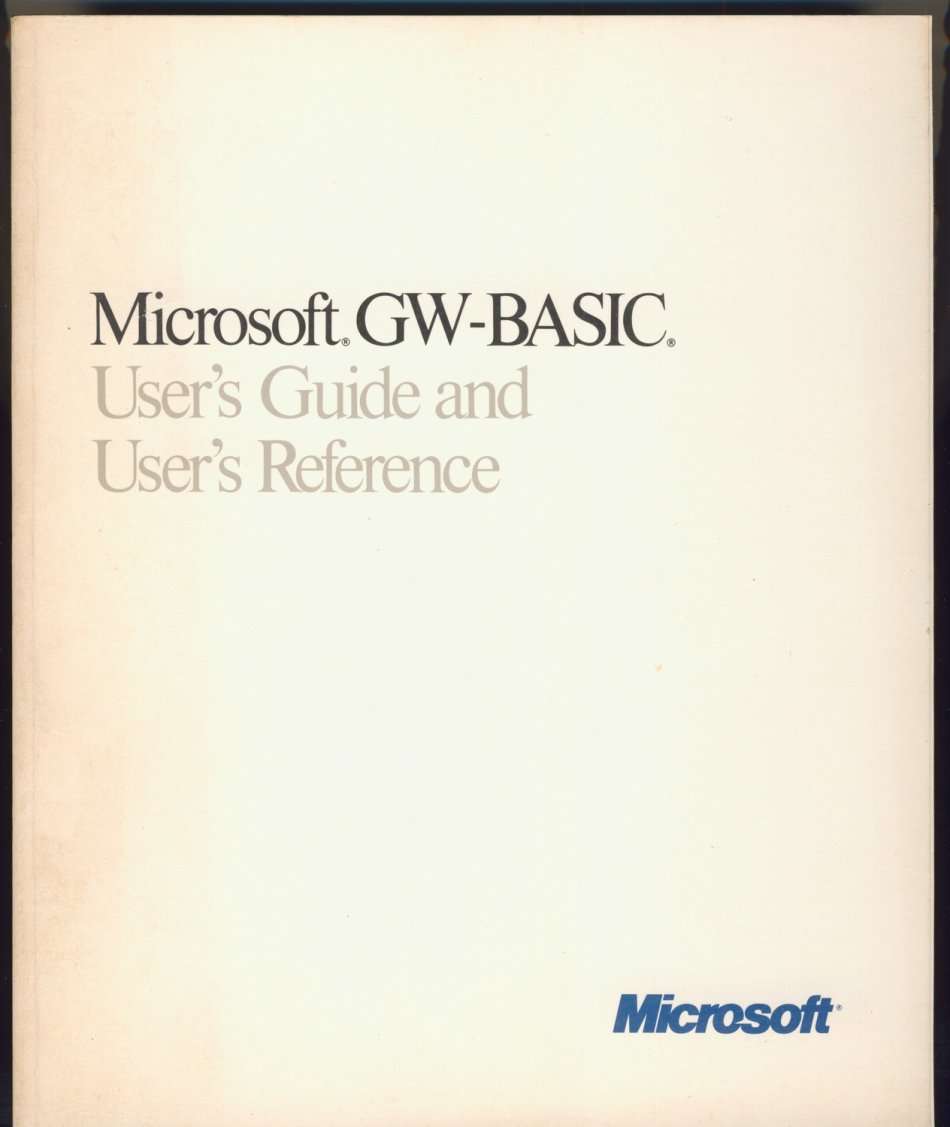 Microsoft GW-Basic User Guide and Reference Book 1987
