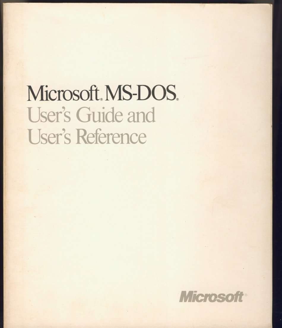 Microsoft MS-DOS 4 User Guide and MS-DOS Shell User Guide Books 1988