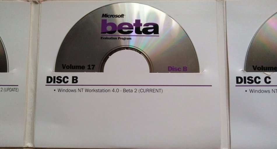 Microsoft Beta Vol 17 3-Disc with Windows NT 4.0 Beta