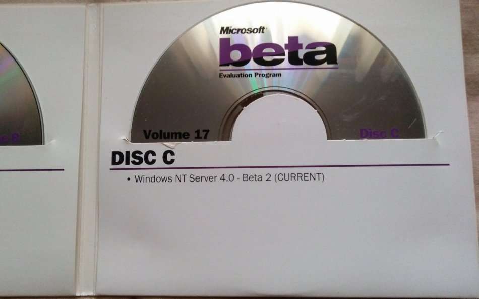 Microsoft Beta Vol 17 3-Disc with Windows NT 4.0 Beta