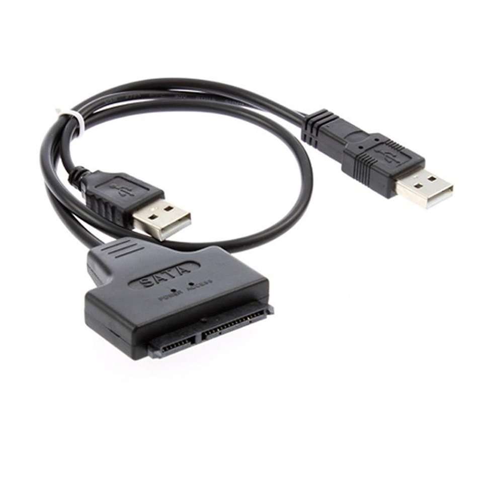 SATA 7+15 Pin to Dual USB 2.0 Adapter Cable