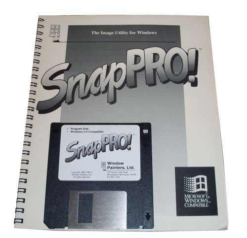 Snap Pro Image Utility Software For Windows 3.x Floppy 3.5/5.25 (1992)