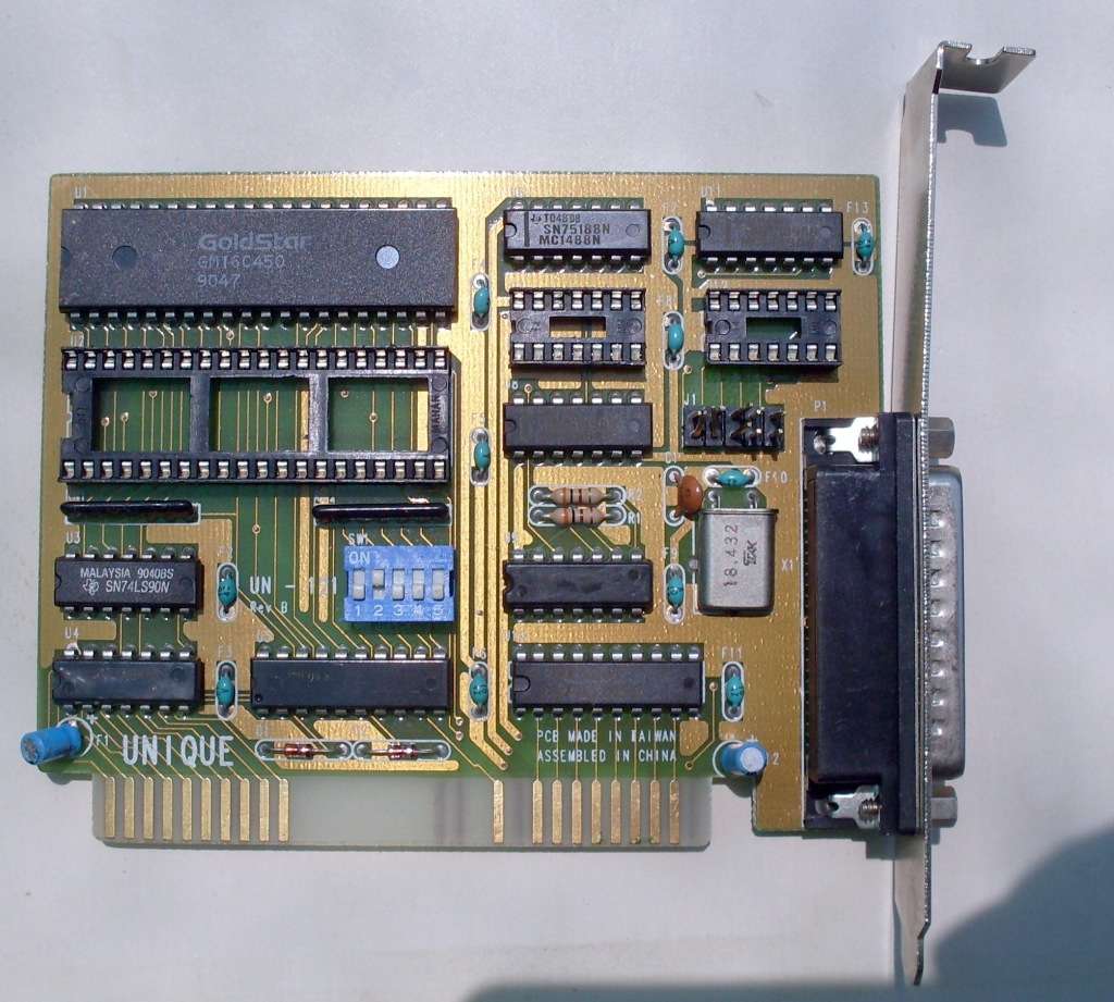 Unique ISA 8-Bit 25-Pin Controller Card (1992)