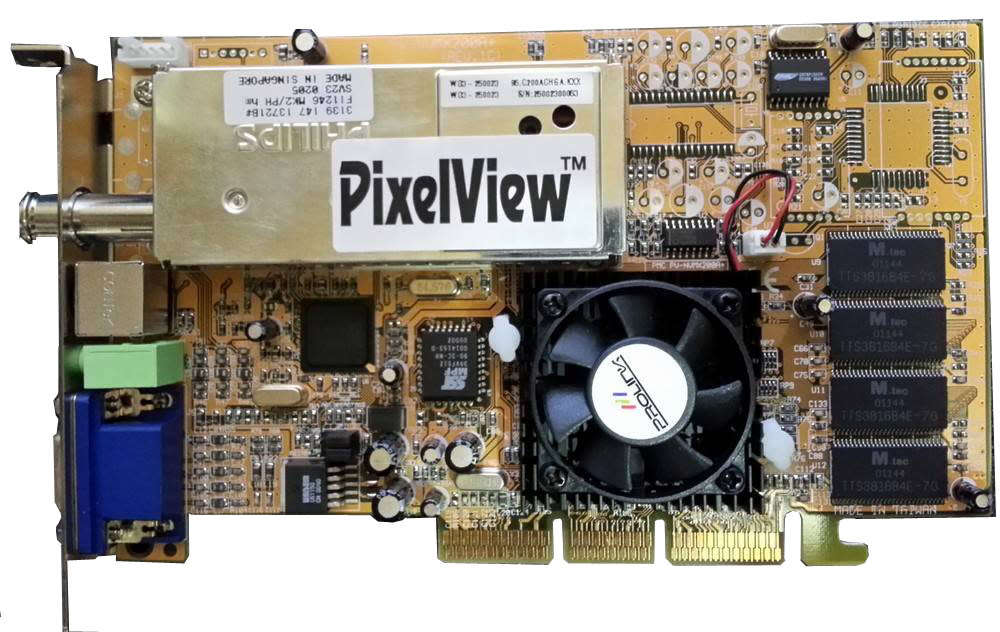 Prolink PixelView AGP GPU/TV Card 64mb nVidia GeForce2 MX (2000)