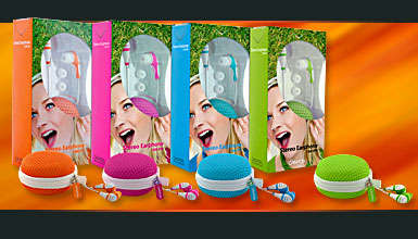 Canyon In-Ear Earphones 112dB 32Ohm 20Hz GREEN