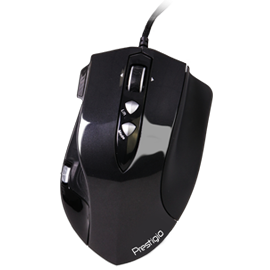 PRESTIGIO Laser Wired Gaming Mouse 5040dpi 7 Button Grey