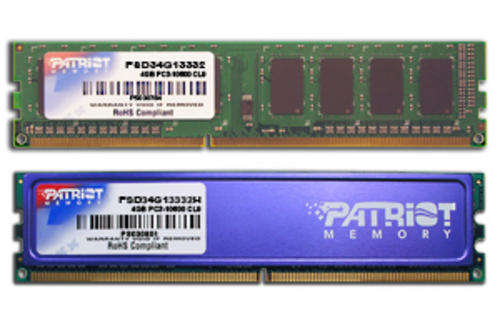 Patriot 4GB DDR3 1333Mhz Signature Line Desktop Memory (Doubled Sided)
