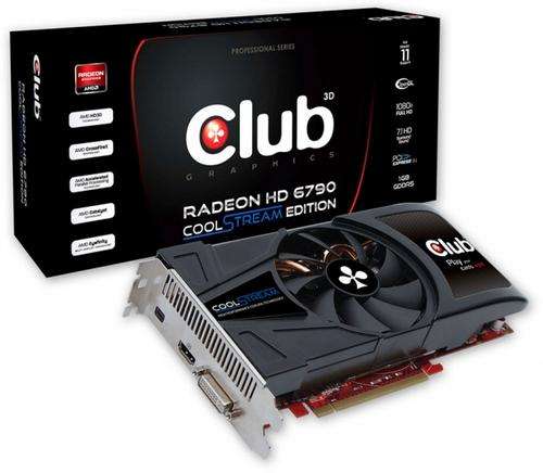 Club 3D Radeon HD 6790 1GB - 256-bit, 840MHz Clock