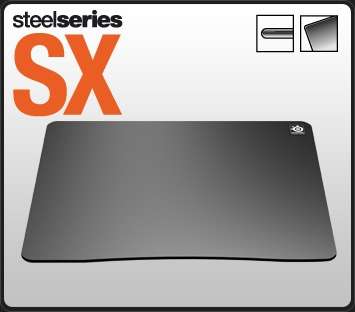 SteelSeries SX - Fiber Polished Aluminum Surface.