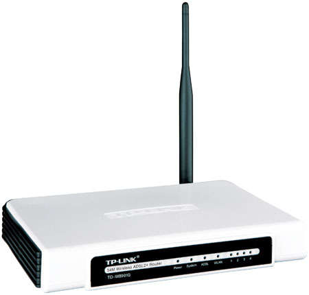 TP-LINK 54Mbps Wireless N ADSL2+ Modem NAT Router 4-port switch