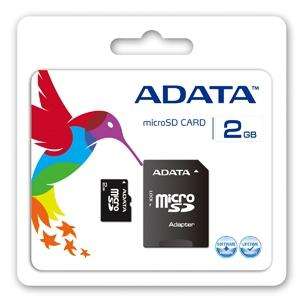2GB ADATA Micro SD Card + Adapter