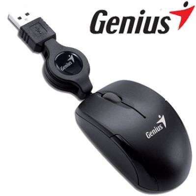 Genius Mouse - RS, Micro Traveler, USB - BLACK