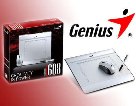 Genius MousePen i608, 6x8 working area, 4:3 Wide Screen