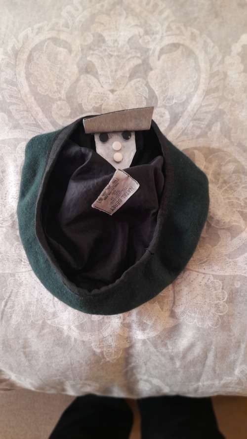 Infantry Beret, Green/Black/Green Balkie