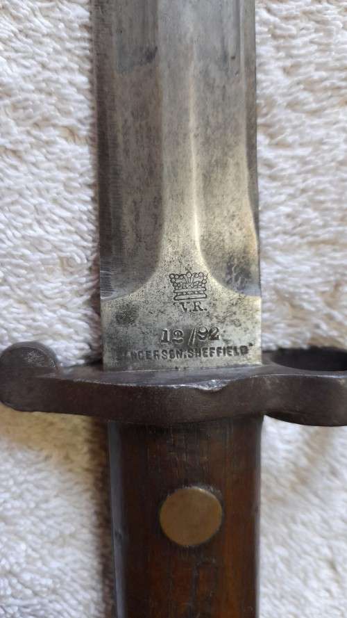Vintage WWI Bayonet with Scabbard.