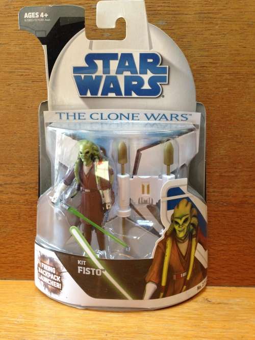 Star Wars The Clone Wars 'Kit Fisto' Action Figure. NOC