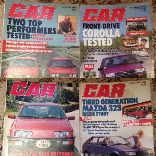 4x Vintage 80's 'Car' Magazines