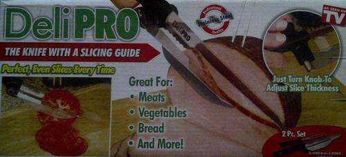 Deli Pro, the knife with a slicing guide.