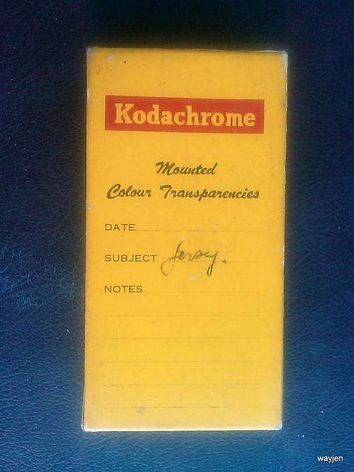 BOX OLD KODACHROME COLOUR SLIDES. 31 SLIDES.