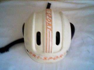 TRI-SPORT HELMUT. NOTE: SCRATCHES BUT OTHERWISE SOLID AND IN GOOD CONDITION