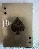 REFILLABLE PACK OF CARDS LIGHTER WITH BLUE TORCH LIGHT.