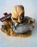 CRASH LANDING. ALIEN FIGURINE. LOTS OF DETAIL.