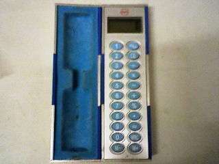 UNIQUE POCKET WIMPY CALCULATOR IN MAGNETIC CASE.