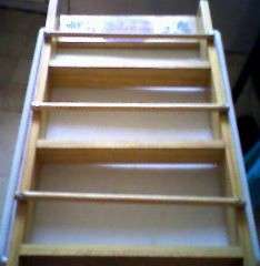 WOODEN SPICE RACK WITH LOVELY FLOWER PRINTS. 60 X 33 cm