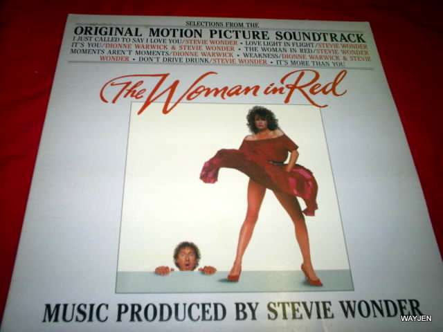 THE WOMAN IN RED SOUNDTRACK by STEVIE WONDER. HAS THE WORDS TO THE SONGS INSIDE.