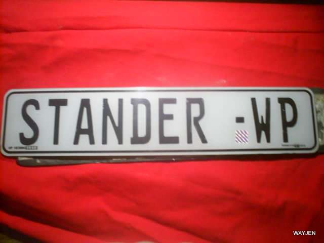 STANDER. 2 X PERSONALIZED NUMBER PLATES. WESTERN PROVINCE.