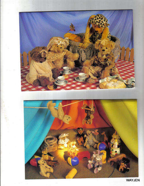 20 X GIFT CARDS AND ENVELOPES FOR TEDDY LOVERS IN A TEDDY BOX.