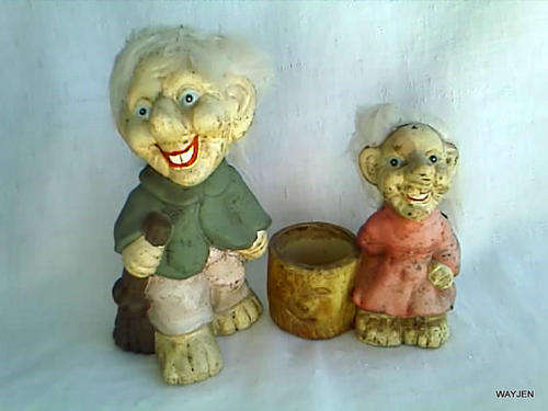 2 VERY UNIQUE LOOKING GNOMES