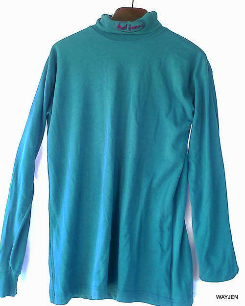NO JEANS AUTHENTIC GREEN POLO NECK, MEDIUM.