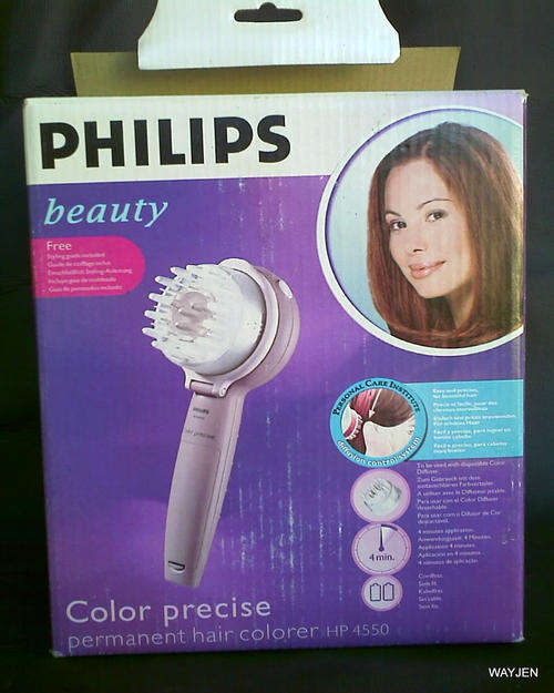 PHILIPS COLOR PRECISE. MACHINE TO HELP COLOR HAIR. INSTRUCTIONS + 2 BATTERIES INCLUDED. WORKING.