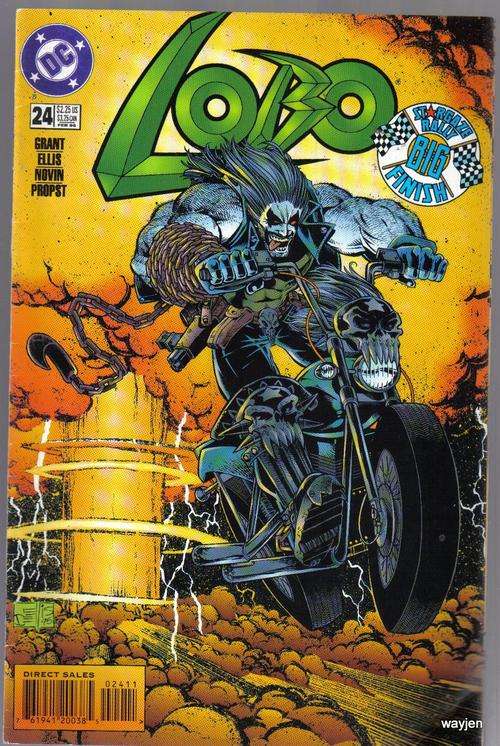 DC COMICS. LOBO. STARGAZE RALLY BIG FINISH. NO.24. 1996. SOME WEAR AND TEAR.