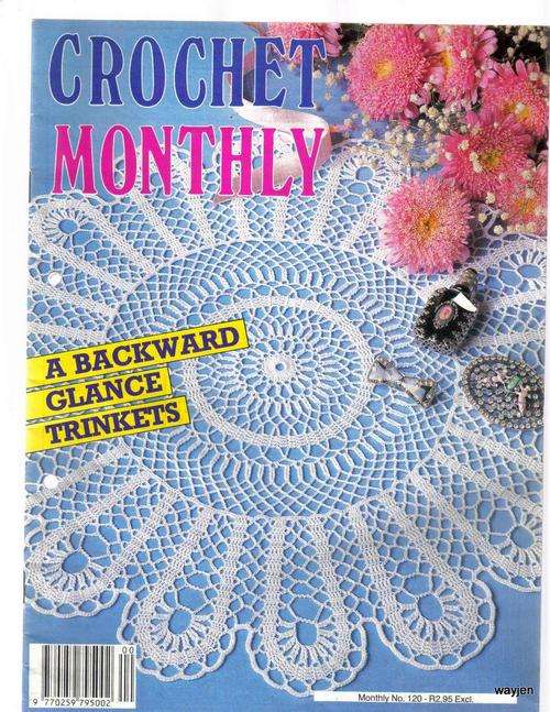 CROCHET MONTHLY MAGAZINE. NUMBER 120. 1991. WAS IN A BINDER BEFORE.