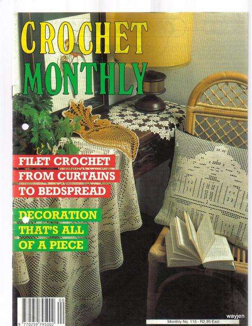 CROCHET MONTHLY MAGAZINE. NUMBER 115. 1991. WAS IN A BINDER BEFORE.