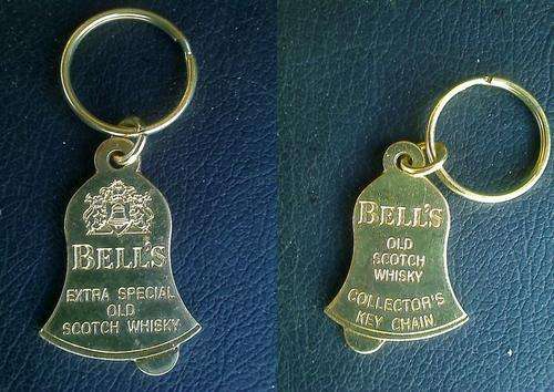 BELL'S OLD SCOTCH WHISKEY COLLECTOR'S KEY CHAIN. BELL'S EXTRA SPECIAL OLD SCOTCH WHISKEY. WITH RING.