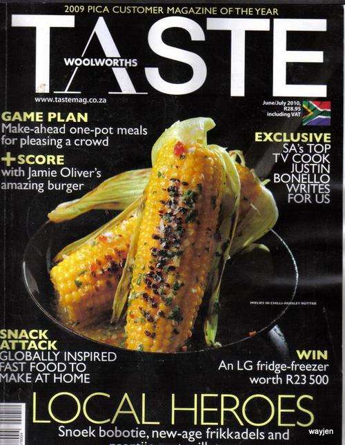 WOOLWORTHS TASTE MAGAZINE. JUNE/JULY 2010. SLIGHT WEAR & TEAR.