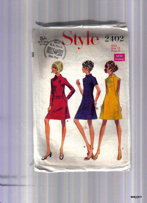 STYLE SEWING PATTERN. 2402. MISS SIZE 12. BUST 34.