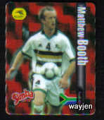 MATTHEW BOOTH TRADING CARD. BAFANA BAFANA. SIMBA WORLD SOCCER ICON CARD.