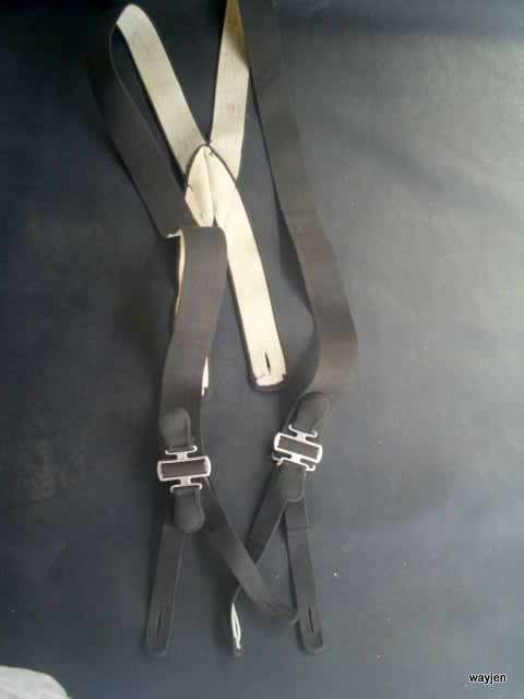 CHARLES GUYOT SUSPENDERS FOR MENS TROUSERS. ORIGINAL CHARLES GUYOT SUSPENDERS? NAME STAMPED INSIDE.