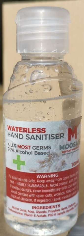 100ml hand sanitizer with 70% alcohol