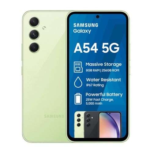Samsung Galaxy A54 5G 256GB Dual Sim - Light Green