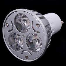 3W / 3 watt / 3x1w LED downlight / bulb / light GU10 Warm or Cool White --- Cheap Shipping