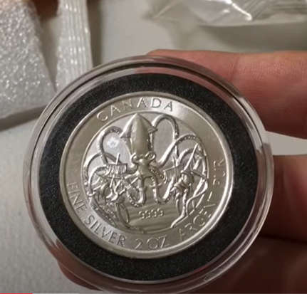 *REDUCED* RARE 2020 Canadian Kraken - Creatures of the North 2 Oz Silver Coin