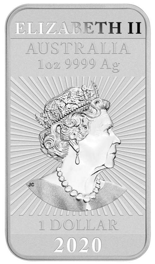 2020 Dragon 1oz Silver Rectangular Bullion Coin