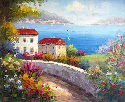 VIBRANT MEDITERRANEAN SCENE