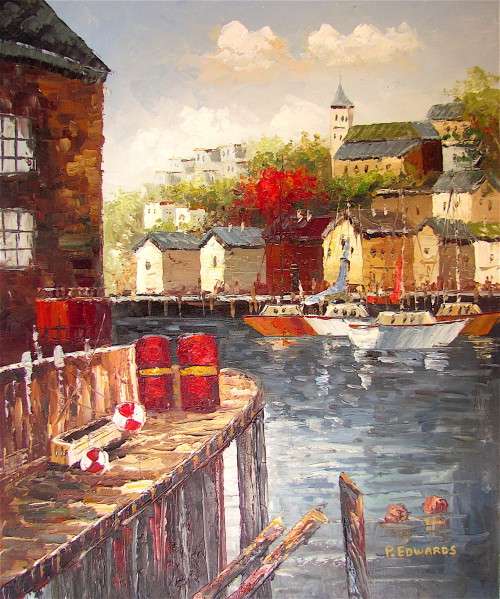 HARBOUR SCENE BY EDWARDS
