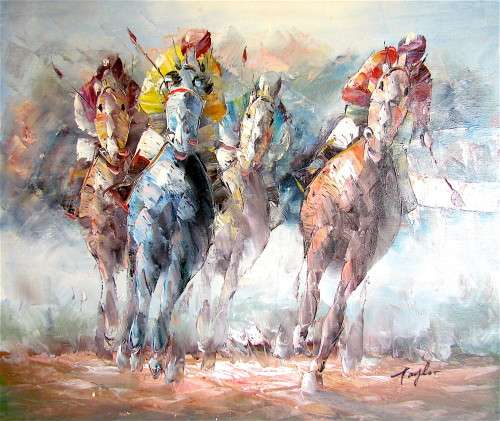 HORSE RACES - BY ARTIST TAYLOR